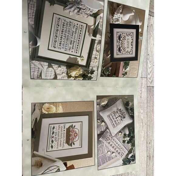 Cross Stitch Pattern Book Lot Country Whittenburg Wedding Samplers Inspirational - Picture 10 of 11